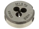 Filieră M1,6 HSS - Oțel rapid, filet metric dreapta
