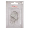 Set 7 Andrele Cusut Drepte/Curbe + Dispozitiv Infiltrare Ață, Argintiu, Accesorii Cusut Manual