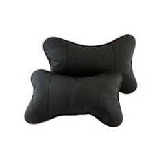 Set 2 perne de călătorie, piele ecologică, negru, 26x17x8 cm
