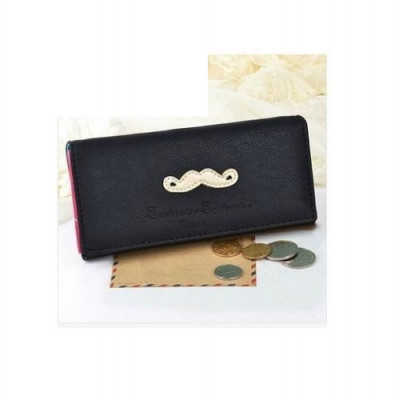 Portofel Dama / Clutch / Plic Moustache Mustata - Negru foto