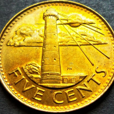 Moneda exotica 5 CENTS / CENTI - Insulele BARBADOS, anul 2017 *cod 442