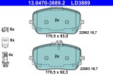 ATE 13.0470-3889.2 ATE Ceramic set placute frana,frana disc
