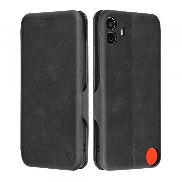 Husa pentru Nothing CMF Phone 1, Techsuit, Safe Wallet Plus, Neagra