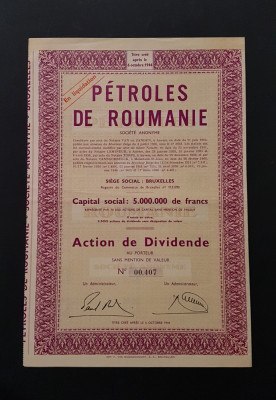 Actiune 1944 petrol Romania , titlu , actiuni foto