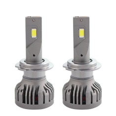 Set 2 LED-uri Auto Techstar&reg; P16, H7, 75w, 10000 Lumeni, 6500K, AUTO, 12-24 Volti, CSP, Canbus, Miez Cupru, Radiator Aluminiu