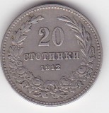 Monedă Bulgaria 20 stotinki 1912 &ndash; Ferdinand I