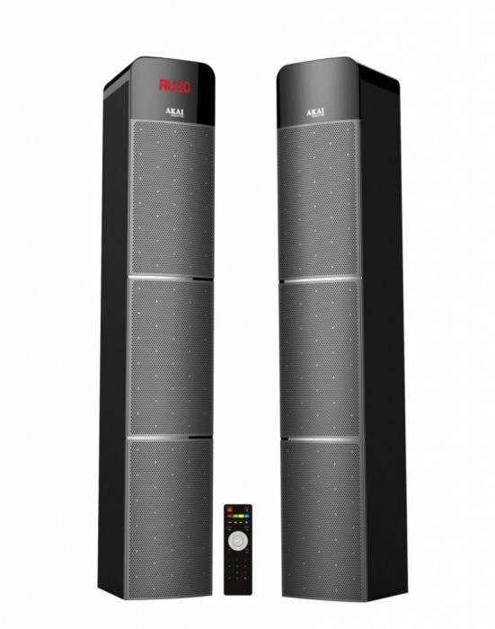 BOXE 2.0 TOWER AKAI 50Wx2 RMS REMOTE BLK BOXE 2.0 TOWER AKAI 50Wx2 RMS REMOTE BLK