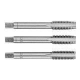 Set 3 tarozi M10 pentru filetare interioara, otel tungsten, TOPEX