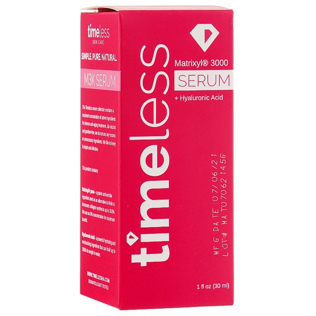 Ser de Fata, Timeless, Matrixyl 3000, Anti-Rid, pentru Hidratare, cu Acid Hialuronic, fara Parabeni,