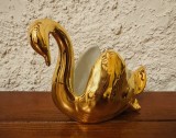 LEBADA- OBIECT DECORATIV DIN PORTELAN DECORAT CU AURIU H10CM