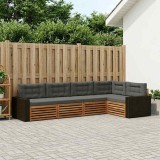 vidaXL Set de canapele de exterior 5 pcs Natural și Antracit 3383365