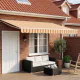 vidaXL Cort electric retractabil Galben Portocaliu 4x3m pentru gradina