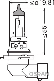 BEC 12V HB4 51 W ORIGINAL OSRAM foto