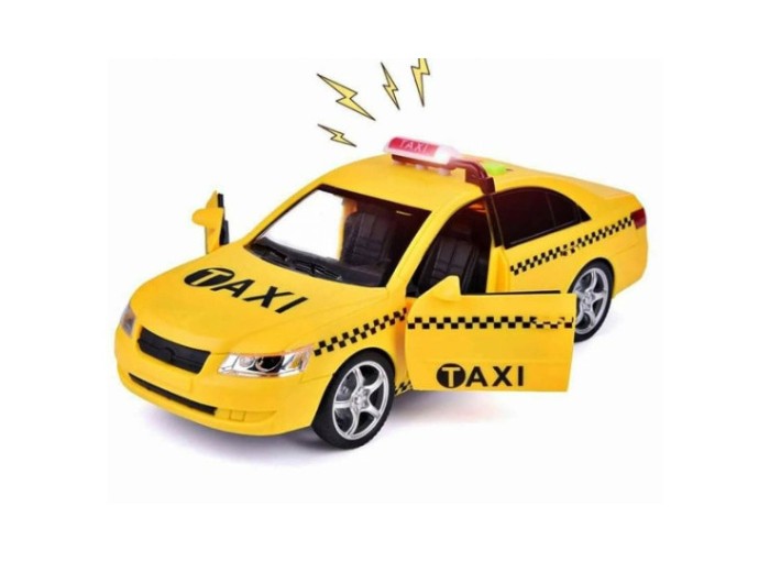 Masina Taxi Cu Sunete Si Frecare
