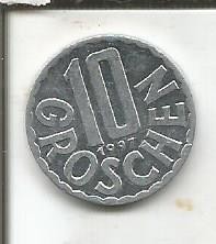 (No4) moneda- AUSTRIA-10 GROSCHEN 1997 foto