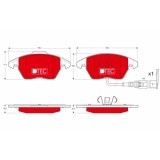 Set placute frana fata TRW Audi A1 A3 TT Seat Altea Ibiza IV Leon Toledo; Skoda Fabia 2006- Octavia II (1Z) 2004-, Rapid Superb II Yeti; VW Beetle Ca