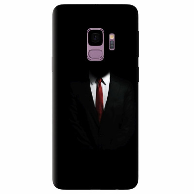 Husa silicon pentru Samsung S9, Mystery Man In Suit foto