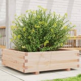 vidaXL Jardinieră de grădină, 80x80x26,5 cm, lemn masiv de pin