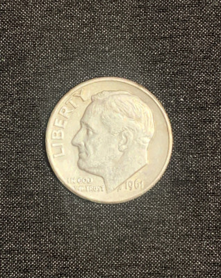 Moneda argint One Dime 1961D foto
