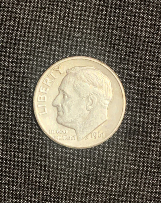Moneda argint One Dime 1961D