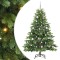 vidaXL Brad de Crăciun artificial cu 150 LED Verde 150 cm PE și PVC 3397538
