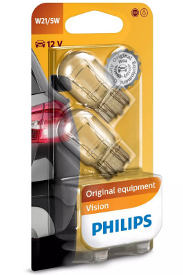 Set 2 Buc Bec Philips W21/5W 12V W3X16Q Blister 12066B2 foto