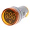 Voltmetru Digital elSales ELS-22VM/P, Diametru 22 mm, Protectie IP65, Iluminare LED, Temperatura mediului -25