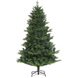 HOMCOM Brad Artificial de Crăciun cu 818 Ramuri, Brad de Crăciun Realist cu Bază de Oțel, &Oslash;105x180 cm, Verde | Aosom Romania