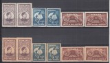 ROMANIA 1947 REGELE MIHAI I FUNDATIA SCUTIT DE TAXA POSTALA DANTELAT SI NEDANTELAT HARTIE ALBA+HARTIE GRI CENUSIU SERII STARE MNH