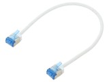 Cablul Patch U/FTP 6a 0,25m LSZH Alb 32AWG