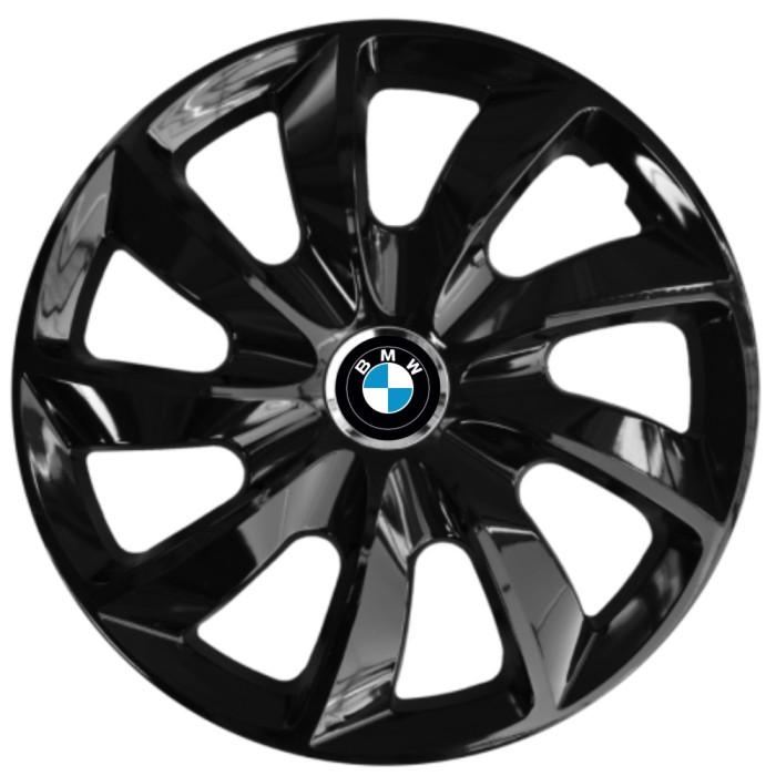 Set 4 Capace Roti 17 inchi (R17), Stig Negru Lucios, Compatibil cu BMW