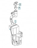 Rezervor spalator parbriz Volkswagen Caddy 3 (2k), 06.2015-, fara pompa spalator, pt modele cu sistem spalare faruri, fara senzor nivel lichid (cu ga, Rapid