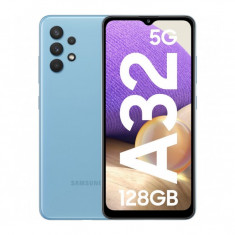 Smartphone Samsung Galaxy A32, 6.4 Inch FullHD, Helio G80, 4 GB RAM, 128 GB Flash, 5 Camere, Retea 5G, Android 11, Blue foto