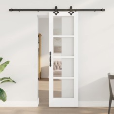 vidaXL Ușă Glisantă Manual ORKDAL Alb 61 x 198.5 cm Lemn și metal