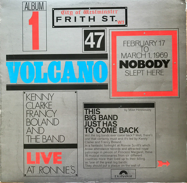 Vinil Kenny Clarke Francy Boland And The Band &lrm;&ndash; Live At Ronnie&#039;s Volcano (VG)