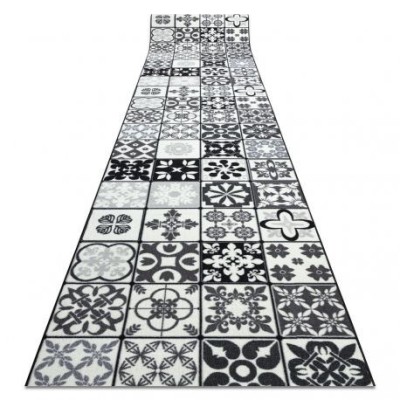 Traversa anti-alunecare AZULEJO PATCHWORK, GRESII DE LISBONA gri / negru, 120 cm foto