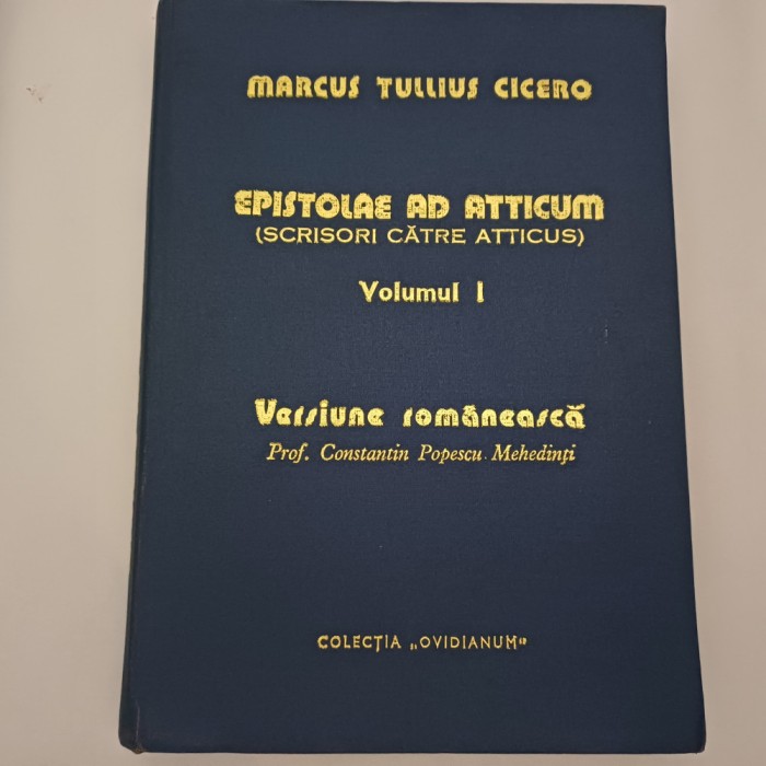 MARCUS TULLIUS CICERO-EPISTOLAE AD ATTICUM VOL.1-1977 R4.