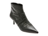 Botine elegante EPICA negre, K200, din piele naturala