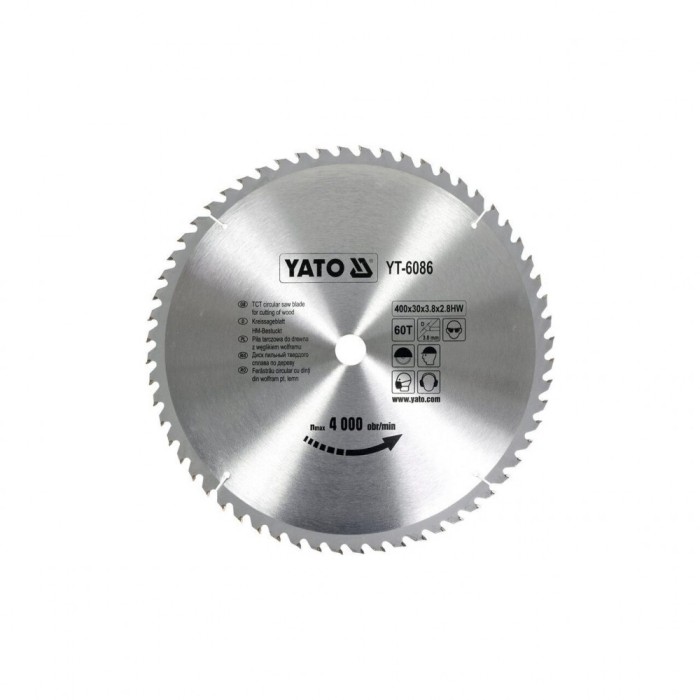 Disc fierastrau circular pentru lemn 400x60x30mm Yato YT-6086