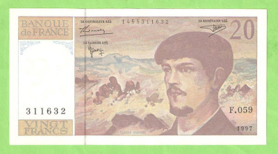 FRANTA 20 FRANCS / 1997. aUNC foto