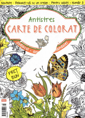 Carte de colorat antistres foto