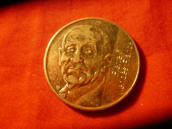 Moneda comemorativa Franta 1992 Pierre Mendes