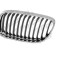 Grila masca fata fata BMW Seria 3 (E90/E91), 08.2008-06.2012, partea stanga, JLine, crom/crom/negru,