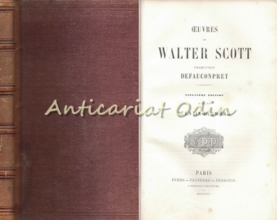 Oeuvres XV - Walter Scott - 1852 foto