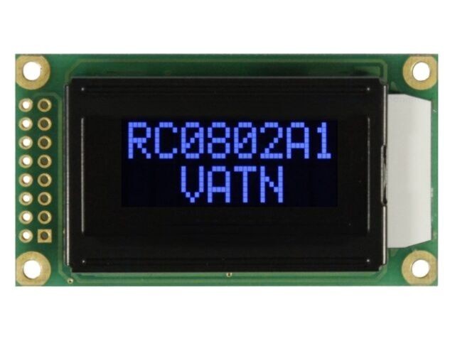 Afişaj LCD alfanumeric 8x2, LED
