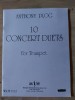 PARTITURA Anthony Plog- 10 concert duets for trumpet