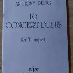 PARTITURA Anthony Plog- 10 concert duets for trumpet