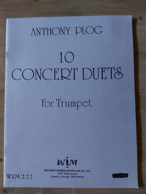 PARTITURA Anthony Plog- 10 concert duets for trumpet foto