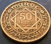 Moneda exotica 50 FRANCI - MAROC, anul 1952 *cod 4319 = Mohammed V, Africa