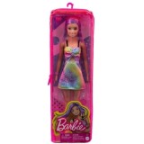 Barbie Fashionistas blonda cu suvite mov, Mattel